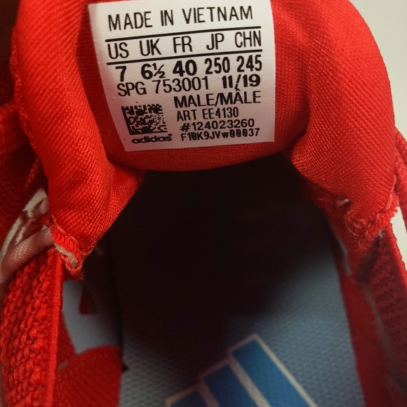 Adidas Icon V Bounce Iced Out EE4130 Red White Baseball Cleats Men 7 Women 8 - Picture 12 of 13